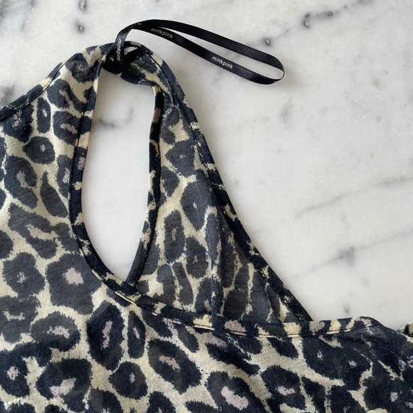 MINKPINK Leopard Print Racerback Sheer Tank - Picture 13 of 13